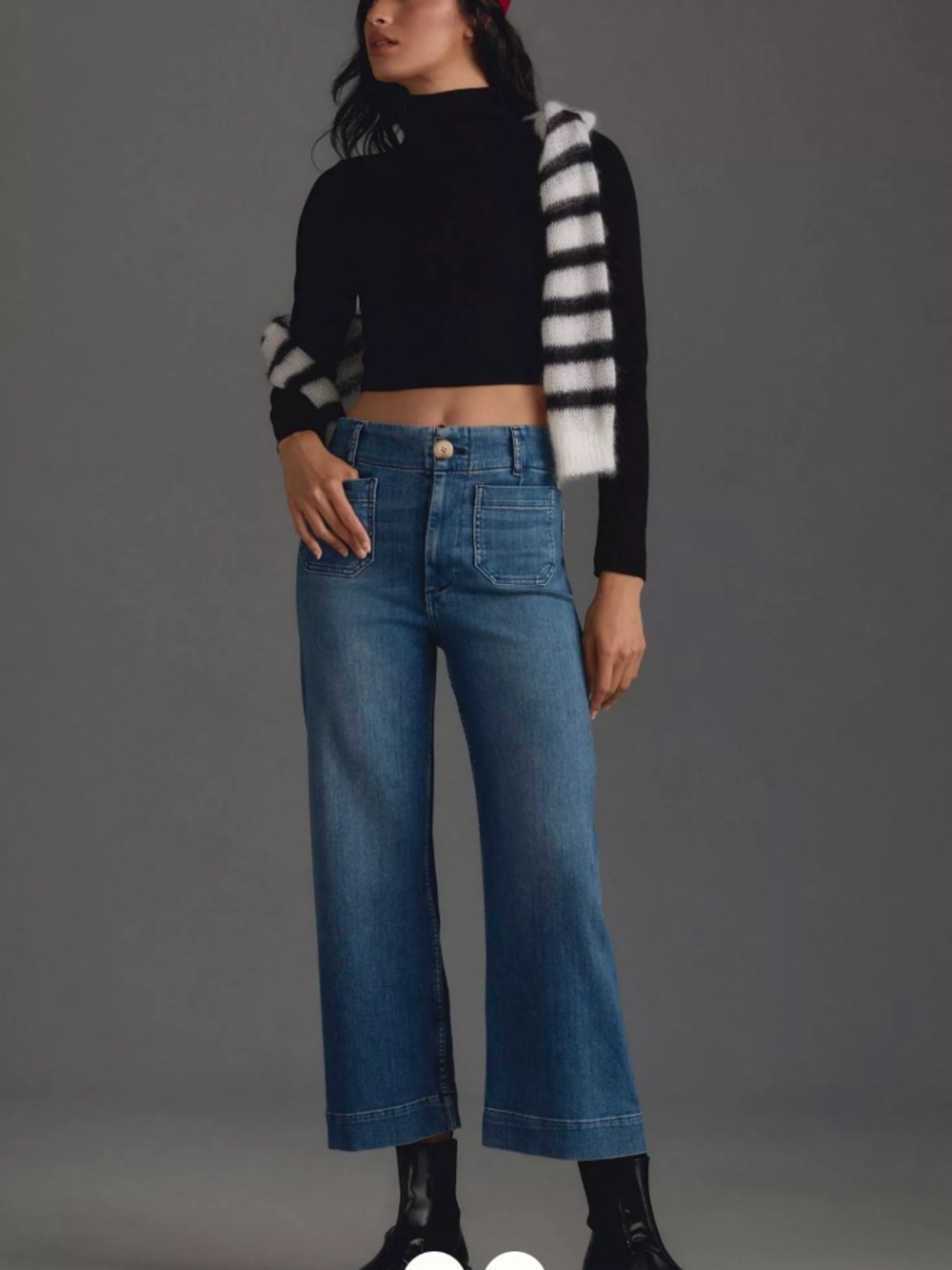 Maeve Colette High-Rise Wide-Leg Cropped Jeans - Picture 13 of 13